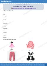 Đề thi học kì 1 Tiếng Anh 2 Family and Friends - Đề số 2